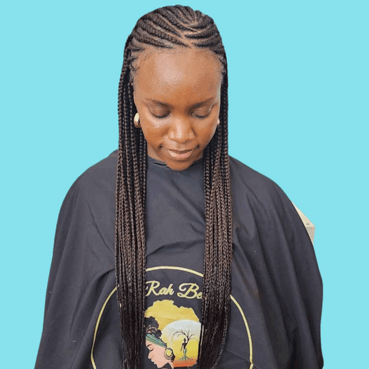 14 & up Small Goddess, Feed-in, Ghanaian Cornrows