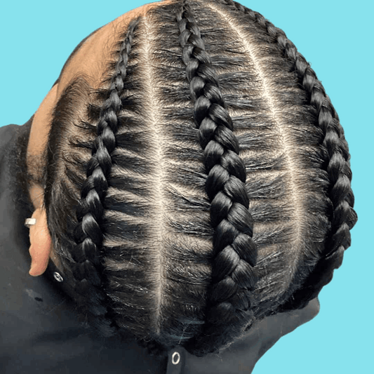 4 Medium Natural Hair Cornrows