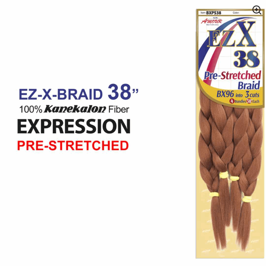 EZX 100% Kanekalon Fiber Expression Pre-Stretched Braid