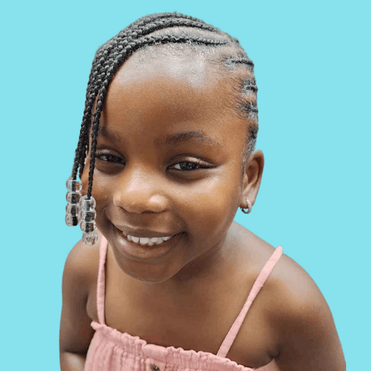Medium and Large Kids Natural Hair Cornrows