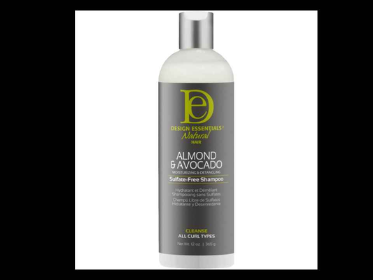 Design Essentials Almond & Avocado Moisturizing & Detangling Sulfate-Free Shampoo