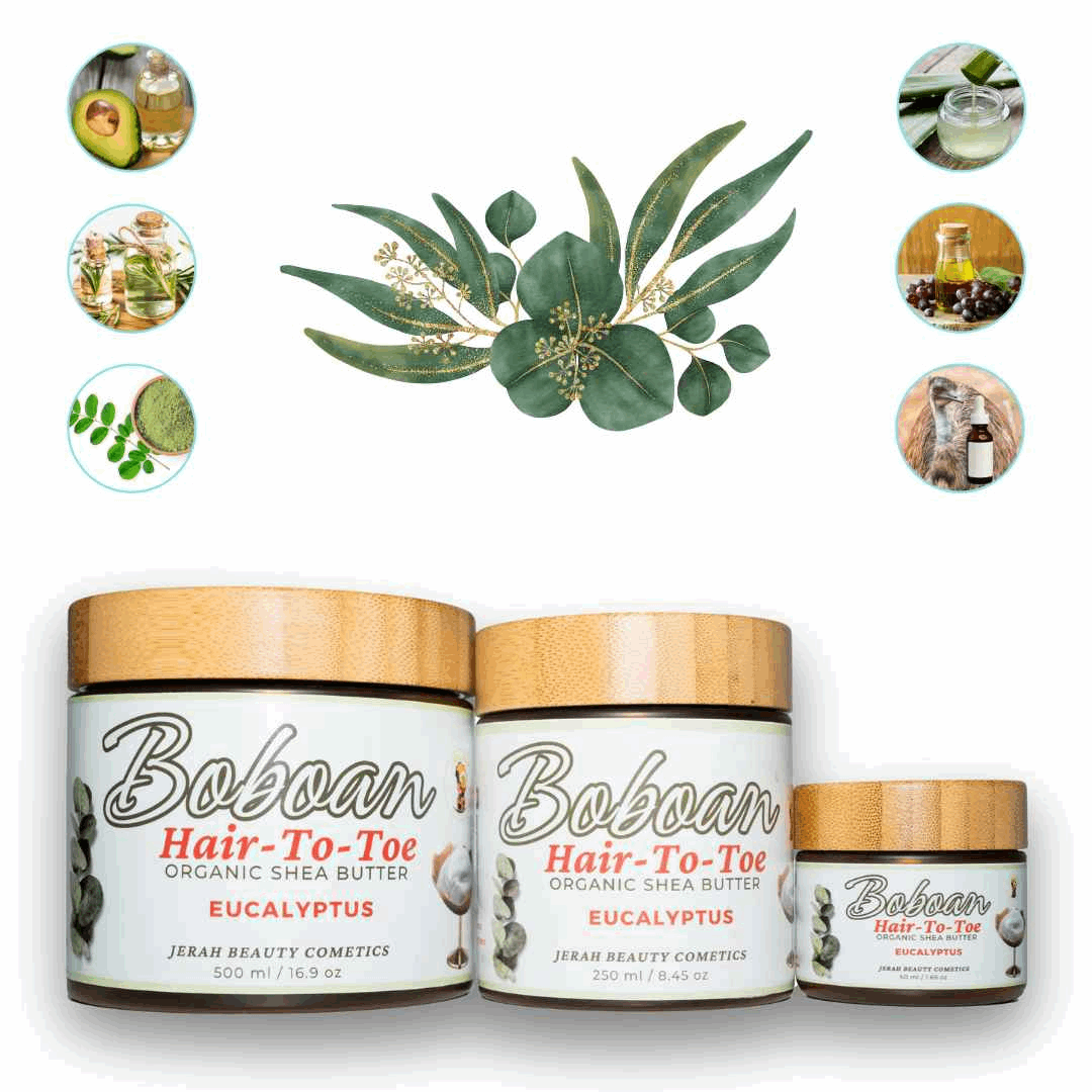 Eucalyptus Boboan Hair-To-Toe Organic Shea Butter