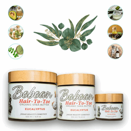 Eucalyptus Boboan Hair-To-Toe Organic Shea Butter