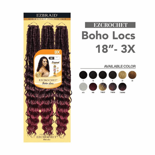 EZBRAID Ezcrochet 3X Boho Locs Braid