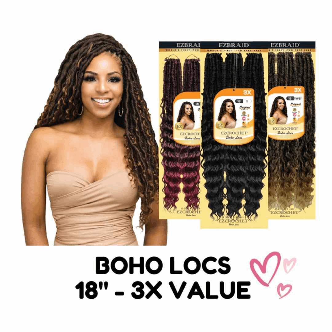 EZBRAID Ezcrochet 3X Boho Locs Braid