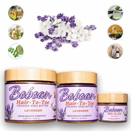 Lavender Boboan Hair-To-Toe Organic Shea Butter