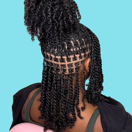 Small Regular and Knotless Box Braids or Twists