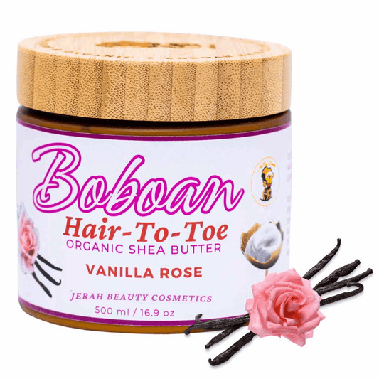 Vanilla Rose Boboan Hair-To-Toe Organic Shea Butter