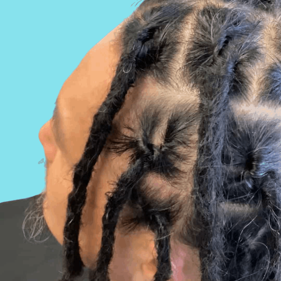 60 Natural Straight Hair Locs