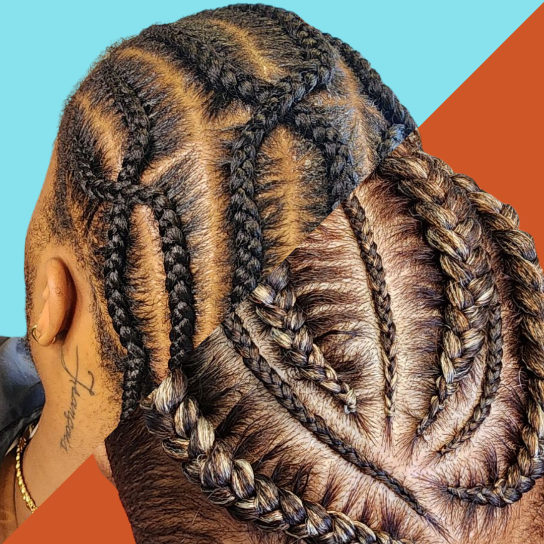 Natural Hair Cornrows - JERAH BEAUTY