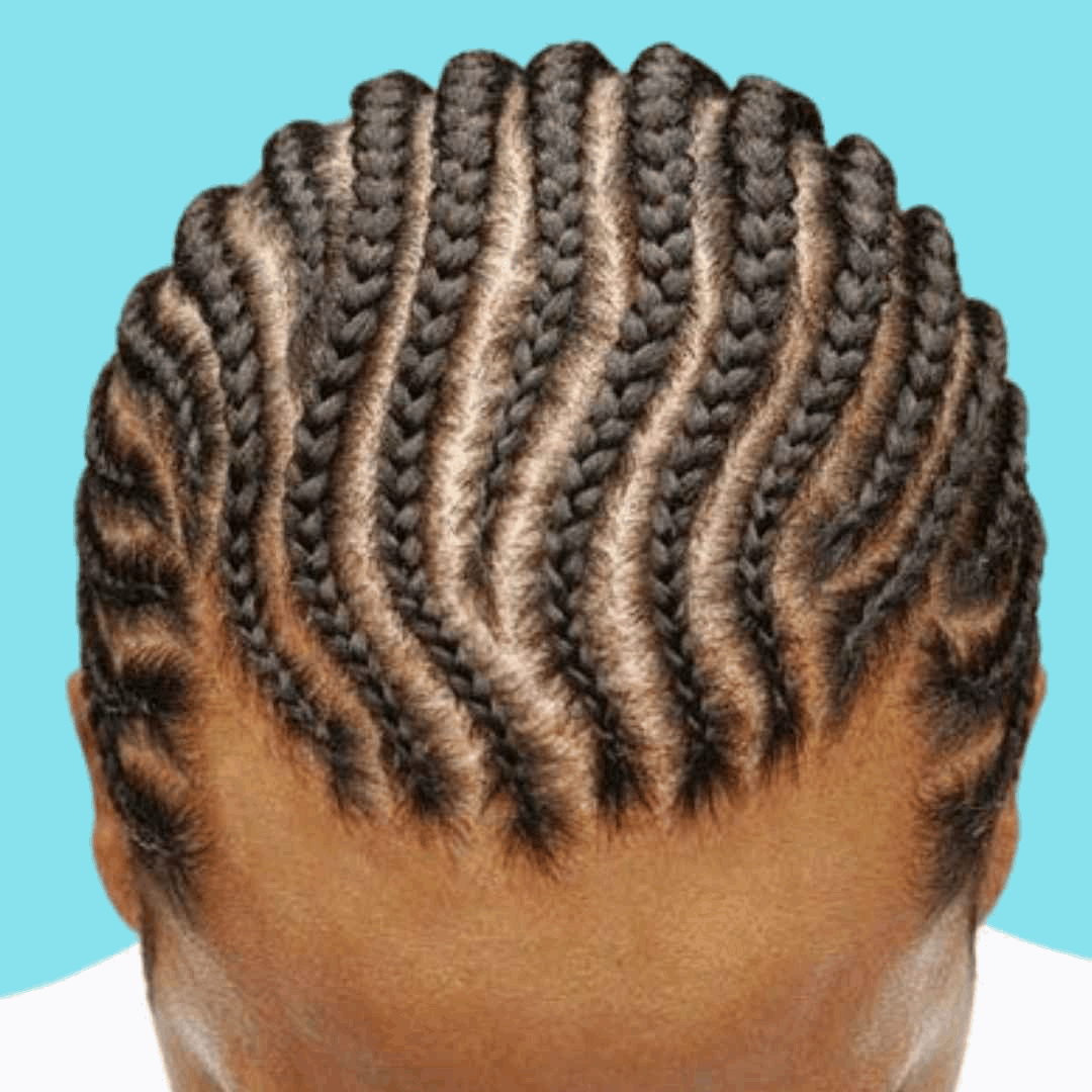 12 & up Small Natural Hair Cornrows