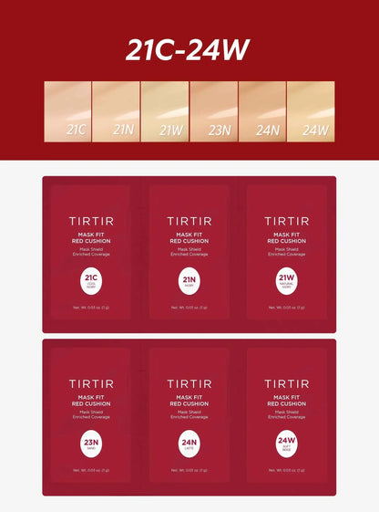 TIRTIR Mask Fit Red Cushion 6 Shade Trial Kit