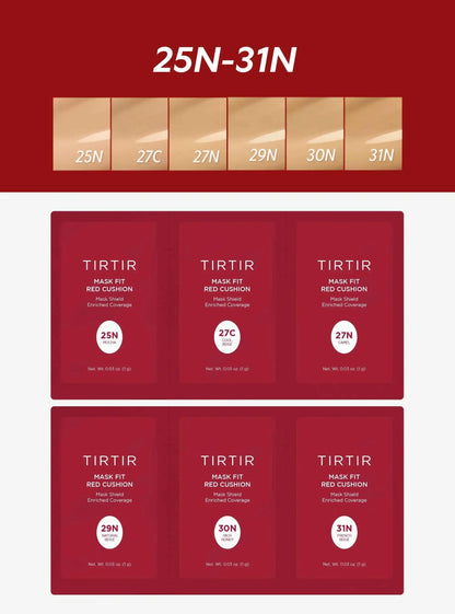 TIRTIR Mask Fit Red Cushion 6 Shade Trial Kit