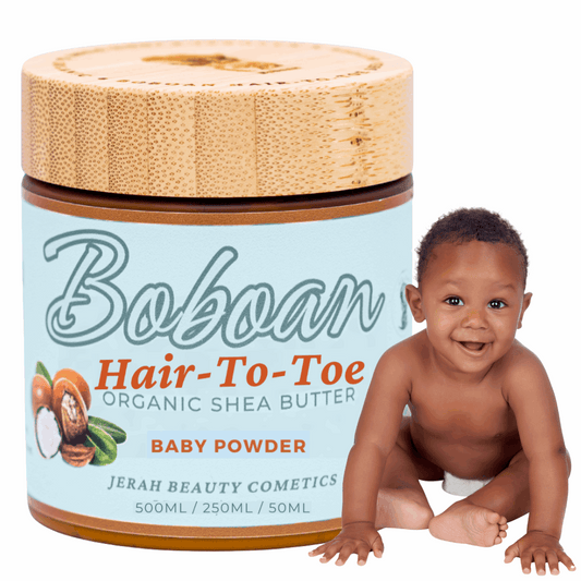 Baby Powder Boboan Hair-To-Toe Organic Shea Butter