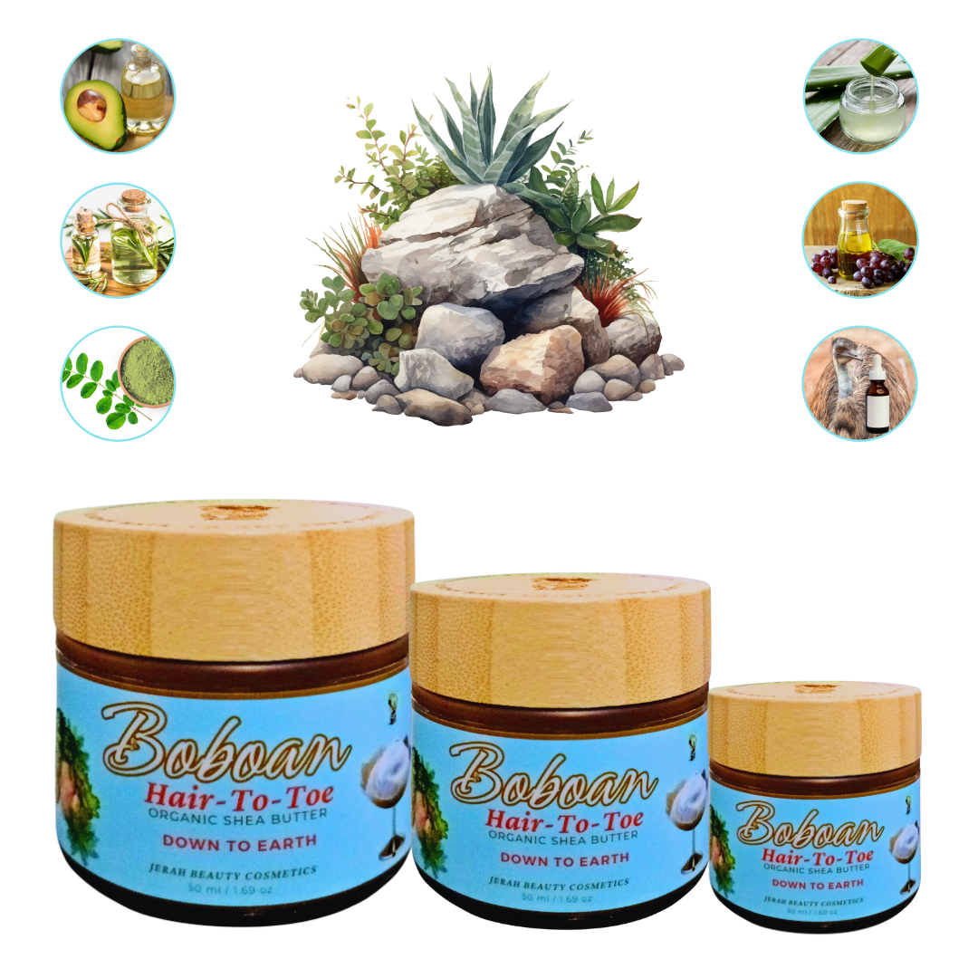 DOWN TO EARTH Boboan Hair-To-Toe Organic Shea Butter