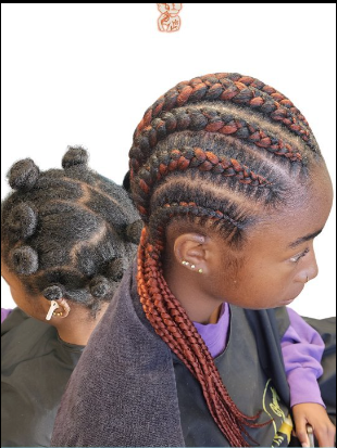 14 Small Goddess, Feed-in, Ghanaian Cornrows