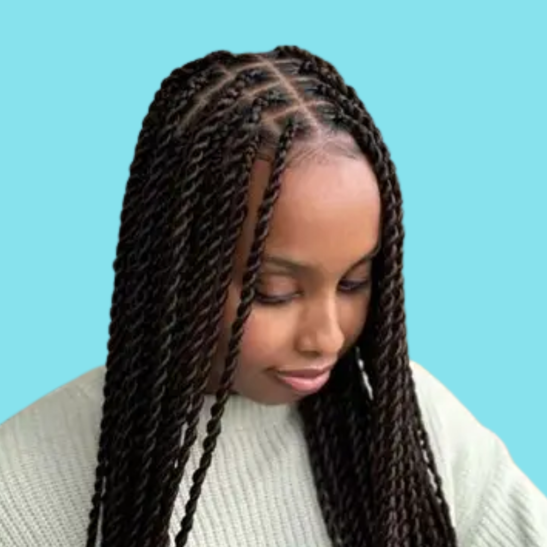 Medium Regular and Knotless Box Braids or Twists