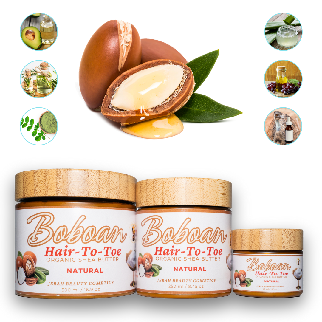 NATURAL Boboan Hair-To-Toe Organic Shea Butter