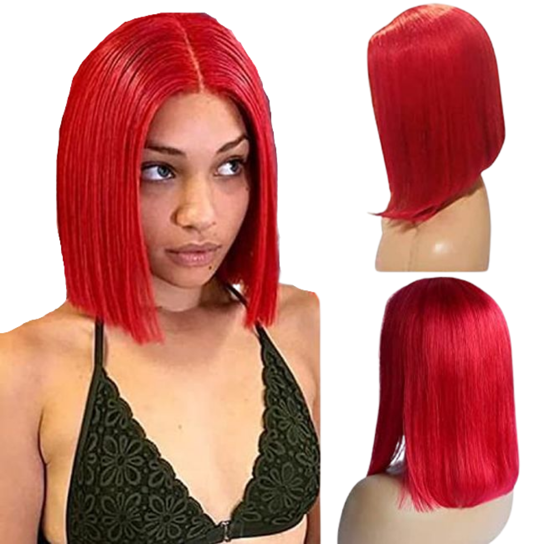 RED FRONT LACE BOB (2)