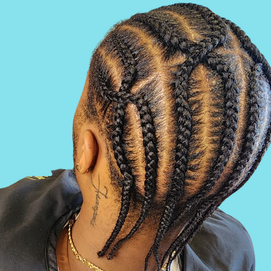 Medium and Large Styled Cornrows