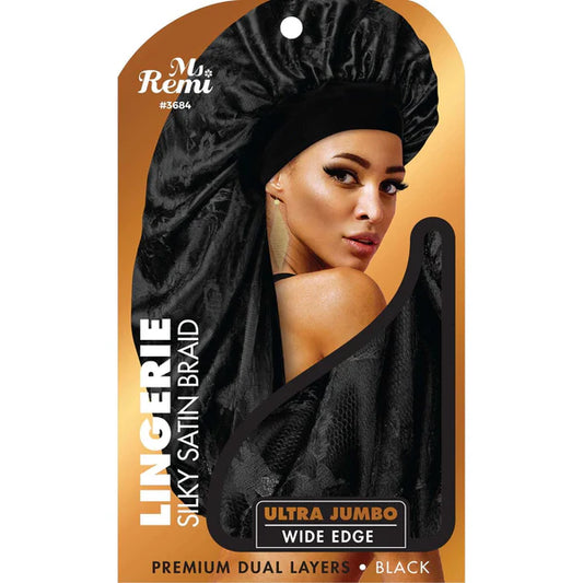 Annie Ms. Remi Lingerie Wide Edge Silky Braid Bonnet [Ultra Jumbo]