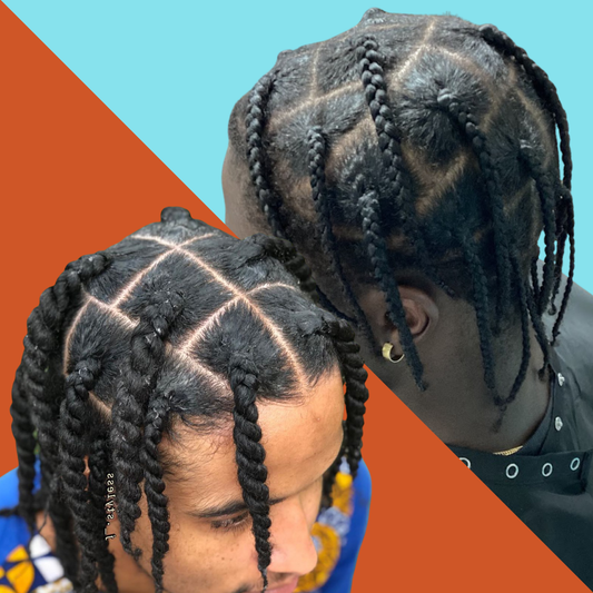 Large Natural Hair Box Braids or Twists